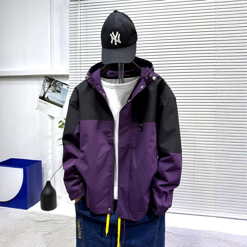 冲锋衣春秋户外薄款登山服防水情侣风衣夹克休闲2025新款男士外套|undefined