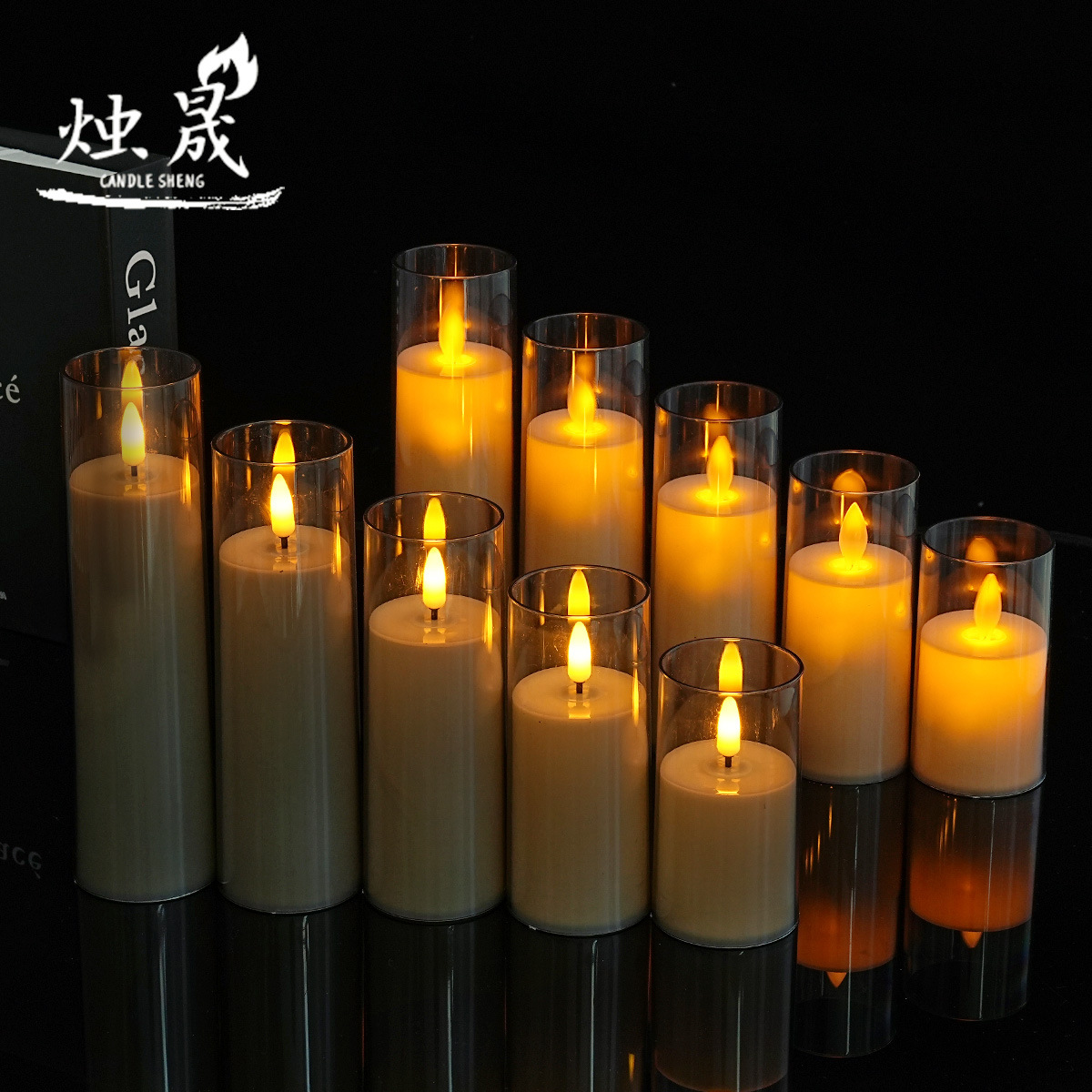 LED vela electrónica simulación plástico sin humo taza cera blanca Navidad cumpleaños boda atmósfera diseño lámpara de la vela