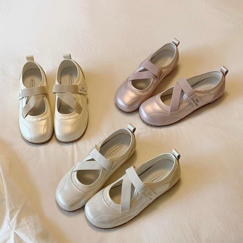 2025 Autumn New Fashion Shallow Slip-On Shoes Square Toe Low Heel Cat Heel Flats Cross-Border