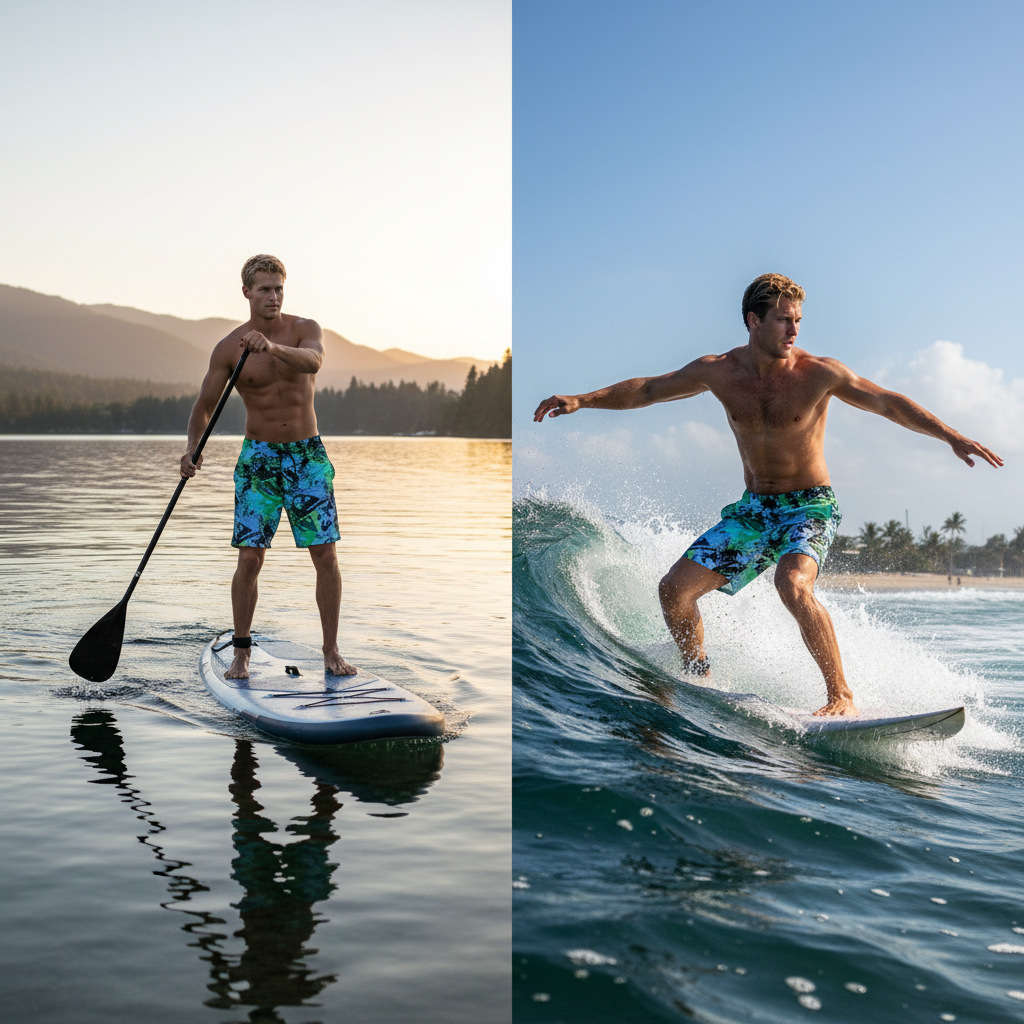 Quick Drying Men's Swim Trunks Casual Beach Shorts With Mesh Lining_voghion.com