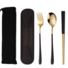 Black and gold two-piece set (excluding bag)