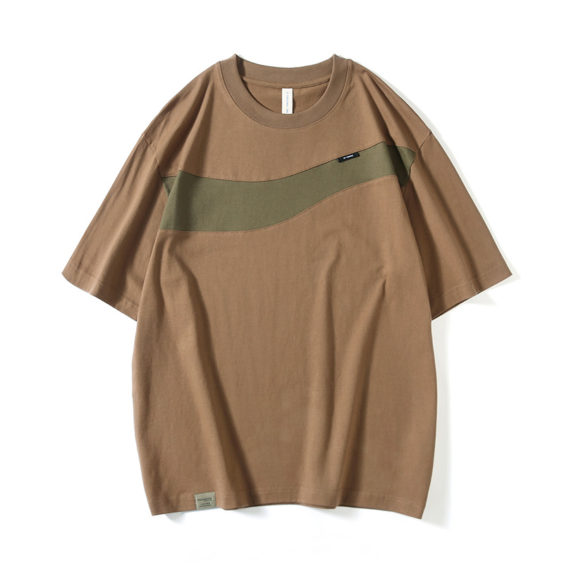 Summer retro trend cotton Japanese universal short sleeve T-shirt…