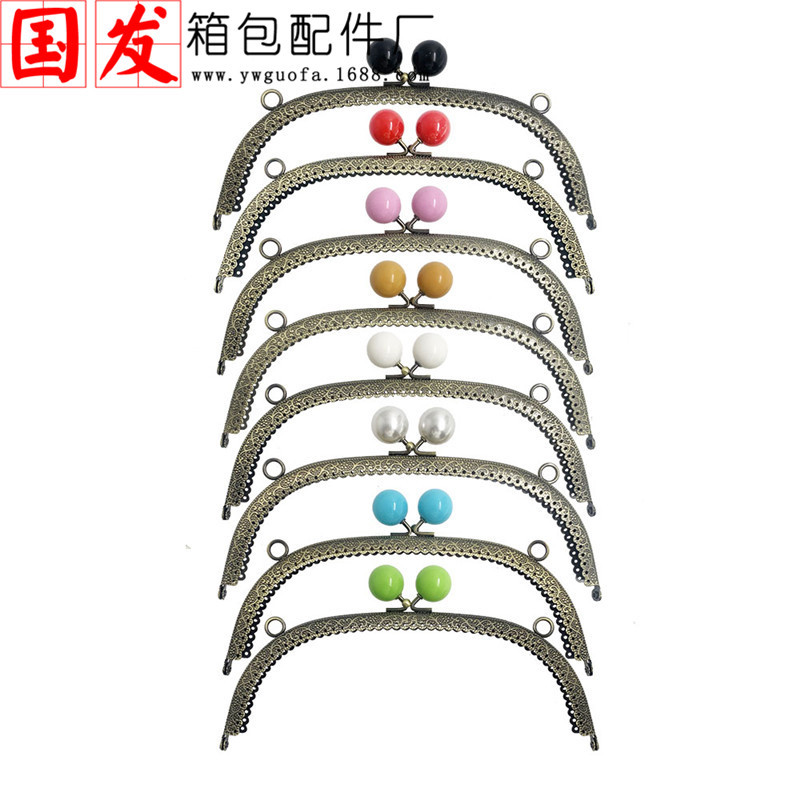 20.5CM arco en relieve encaje caramelo cabeza oro color 20MM acrílico 24 color fábrica de oro Guofakou