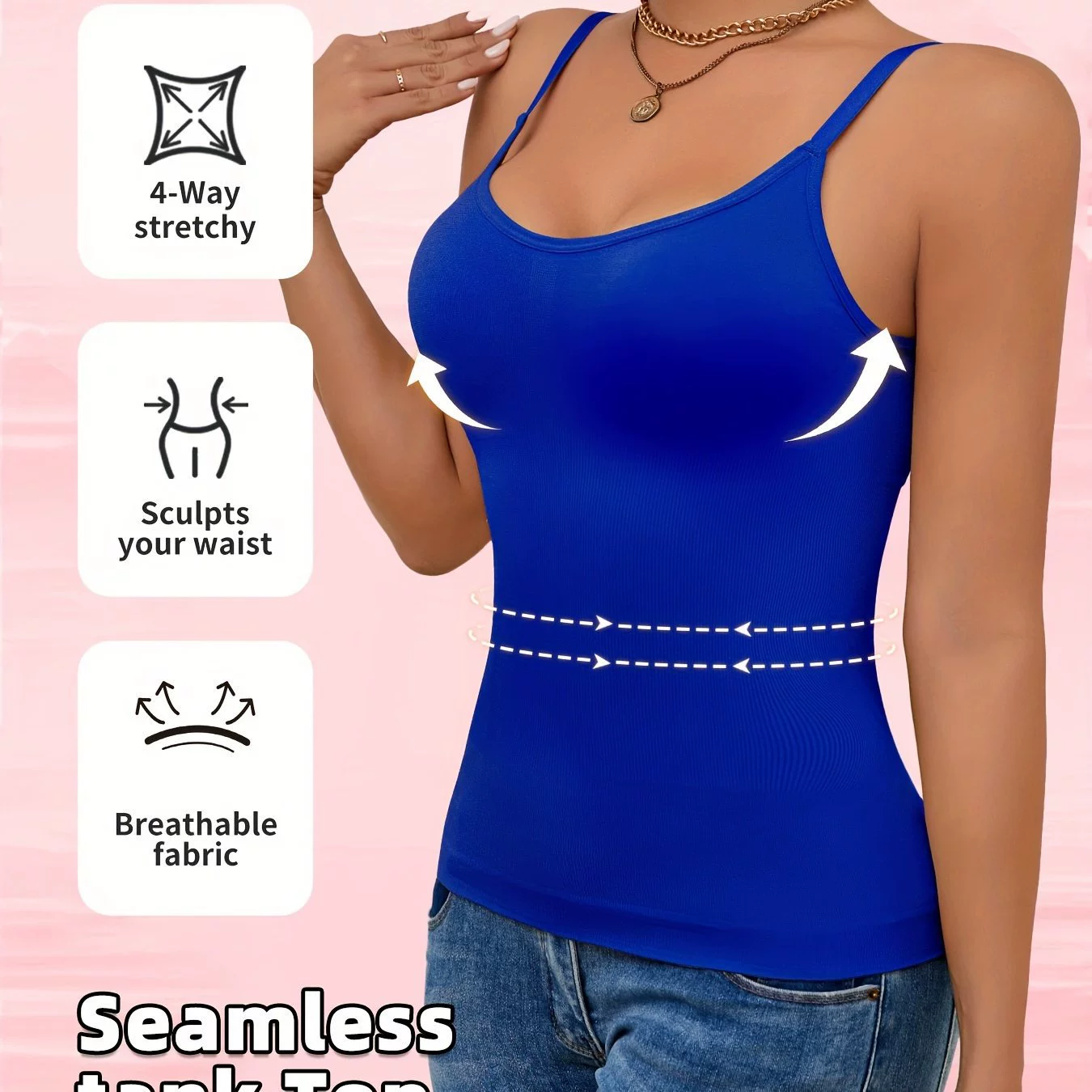 Women'S Comfortable Tank Top with a Slimming Design Tank Top