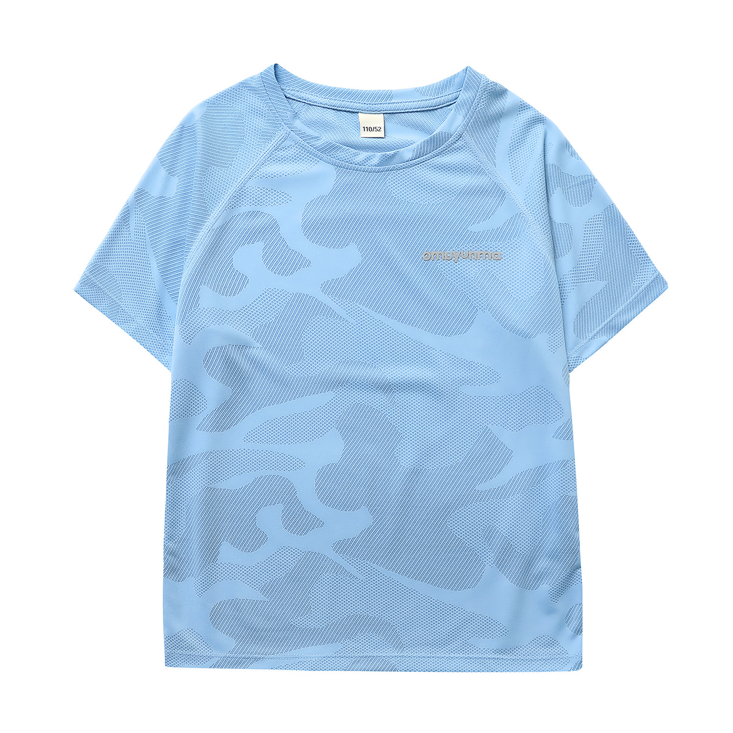 Camiseta de manga corta de secado rápido con temática de panda para niños, camiseta transpirable de malla de secado rápido para niños, ropa deportiva para niños de Qingdao