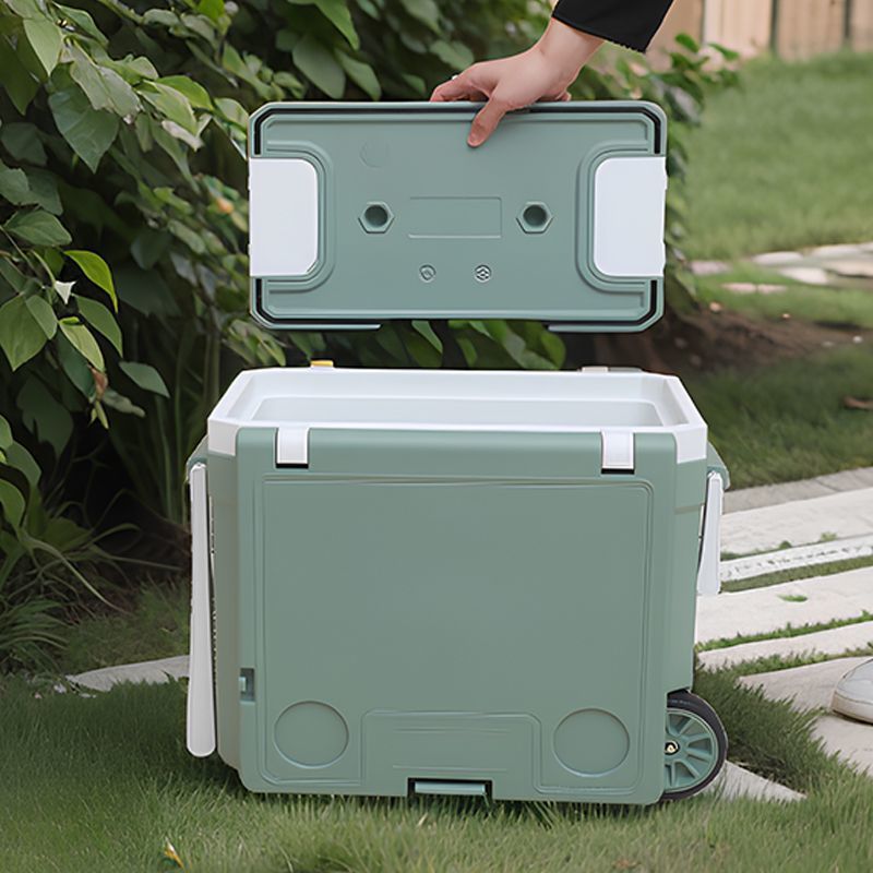 6-32-85L Incubador de barra de tracción Cubo de hielo plegable Refrigerador portátil para acampar al aire libre Refrigerador de pu de conservación de alimentos