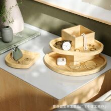 跨境多层桌面饰品架木制三层首饰珠宝摆放架欧式玄关钥匙储物架