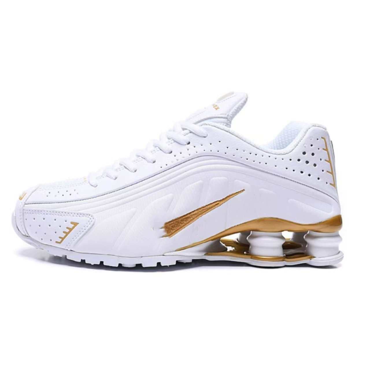 Мужские уличные спортивные подушкообразные кроссовки SHOX R4 Neymar с цветной воздушной колонной, для бега, кросс‑бордерная внешняя торговля, для мужчин и женщин