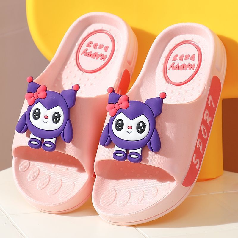 Cartoon Children's Slippers Girls' Boys' 2024 New Summer Home Bathroom Bath Non-slip Slippers
