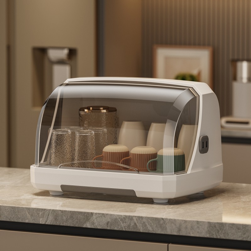 Desk cup organizer storage rack water glass storage box dustproof glass cup tea cup tray draining cup stand cup holder