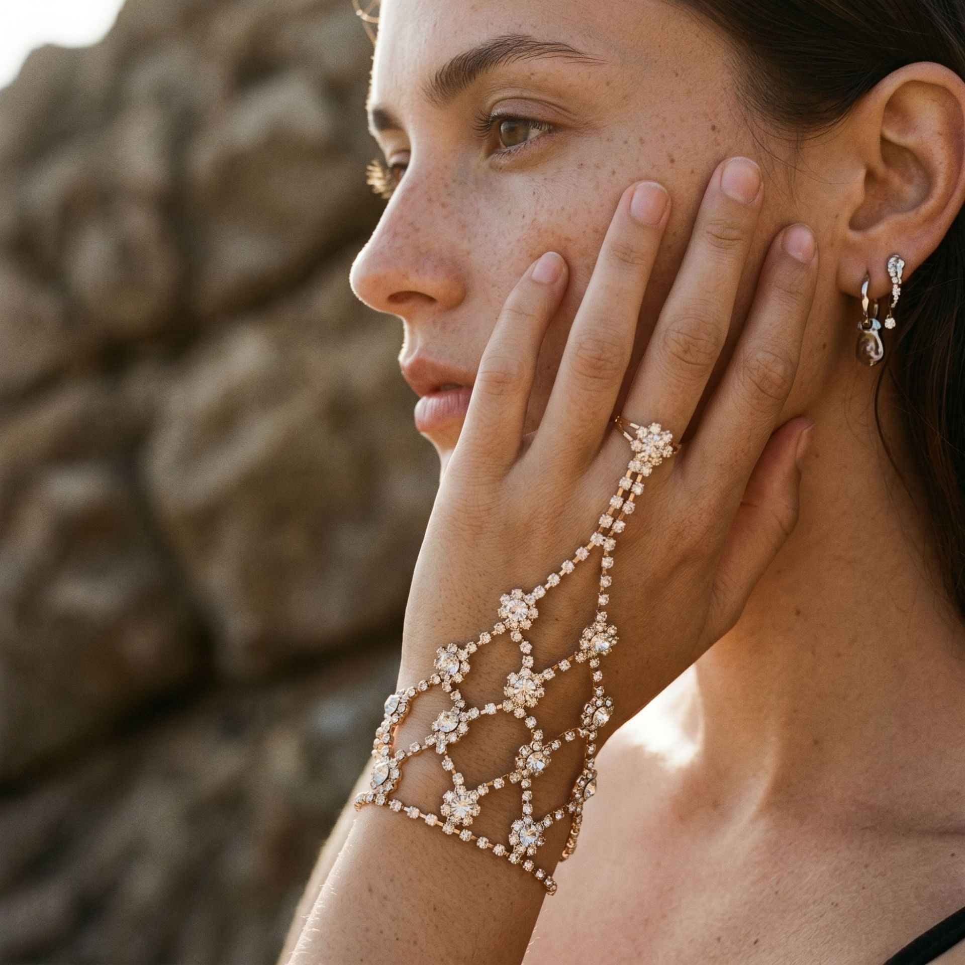 Nupcial tobillera rhinestone playa tobillera pie desnudo accesorios eBay Amazon Venta caliente