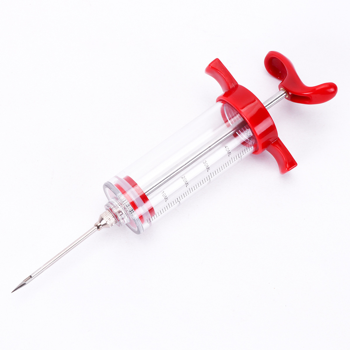 Suministro directo transfronterizo Juego de 4 piezas de aguja de pavo bomba de pollo de silicona bomba de condimento herramienta de barbacoa tubo de condimento por goteo con cepillo bomba de pollo