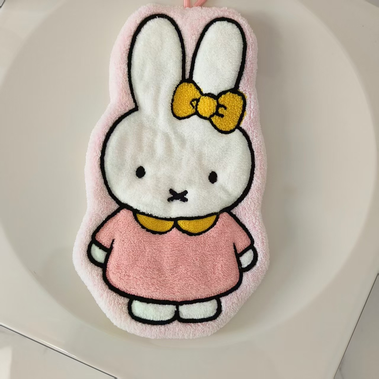 Miffy conejo toallas de limpieza colgantes lindas dibujos animados absorción de agua pequeña toallas de baño grueso cocina toallas de limpieza de baño image 11