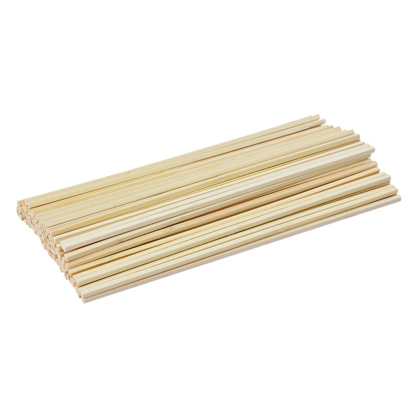 Modelo de construcción DIY hecho a mano carbonizado cuadrado palo de bambú cuadrado tira de Bambú