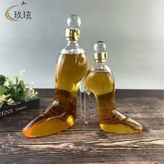 高級ハイヒール型ワインボトル工芸品、クリエイティブな高硼珪酸ガラス製デカンタ、ウイスキー用空ボトル卸売