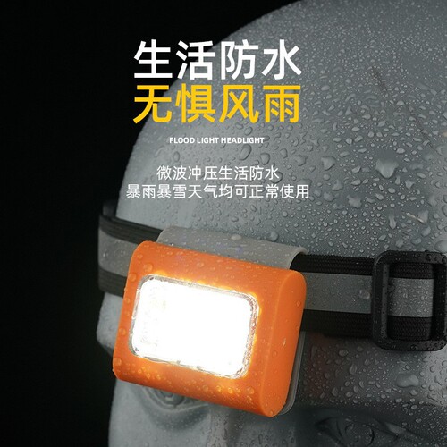 Guangxunlai's new multi-purpose magnetic TYPE-C rechargeable headlamp, portable clothespin, running LED silicone work