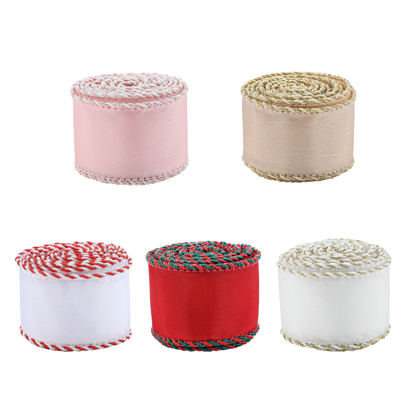 Ribbon de Navidad coreano ribbon árbol de Navidad guirnaldas de vinas decoración arco caja de regalo de tejido cinta de cinta
