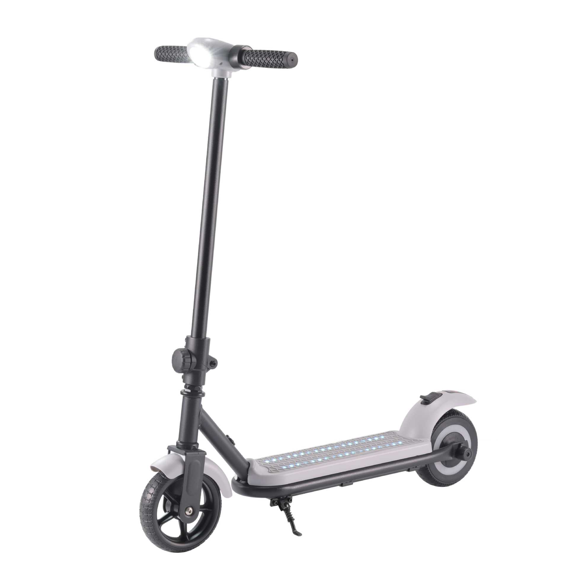 Cross-Border 6.5inch Foldable Children's Electric Scooter with Music and Flashing Lights, Aluminum Alloy Two-Wheeled Scooter for Outdoor Use