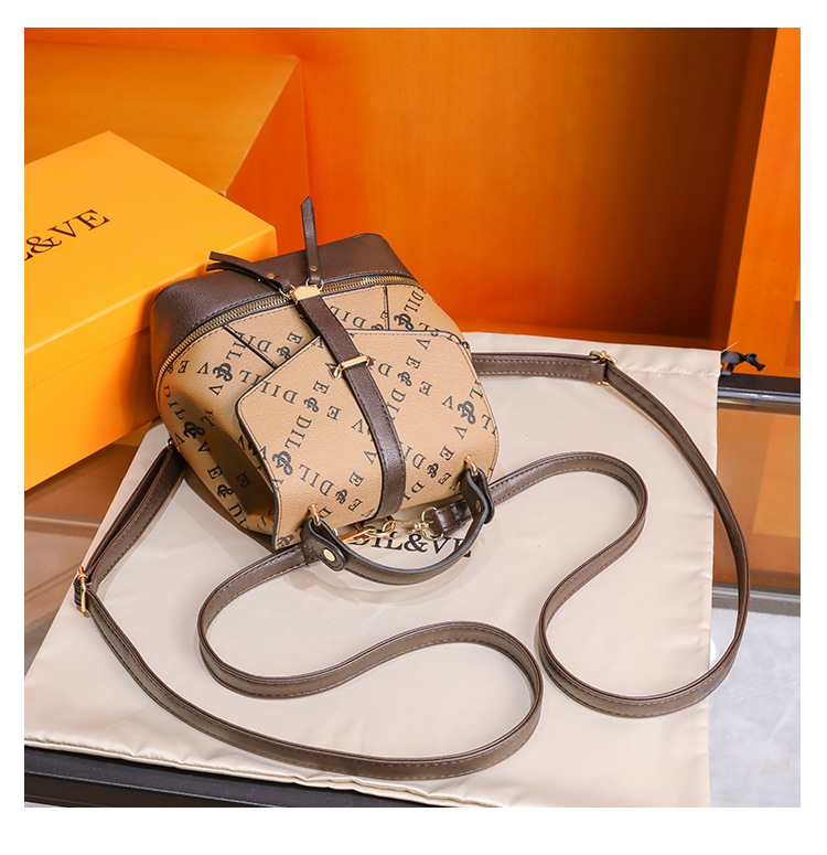 Yeni Omuz Çantası Kadın Moda Baskı Desenli Çok Yönlü Kız Öğrenci Japon Kore Okul Çantası Büyük Kapasiteli Küçük Sırt Çantası_voghion.com