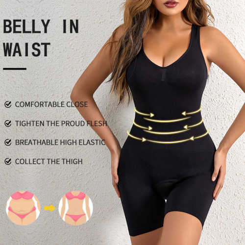 One-piece body-shaping garment for women after childbirth, waist-cinching and abdominal-shaping body-shaping garment, open-fit large-size body-fitting breast-supporting body-shaping garment