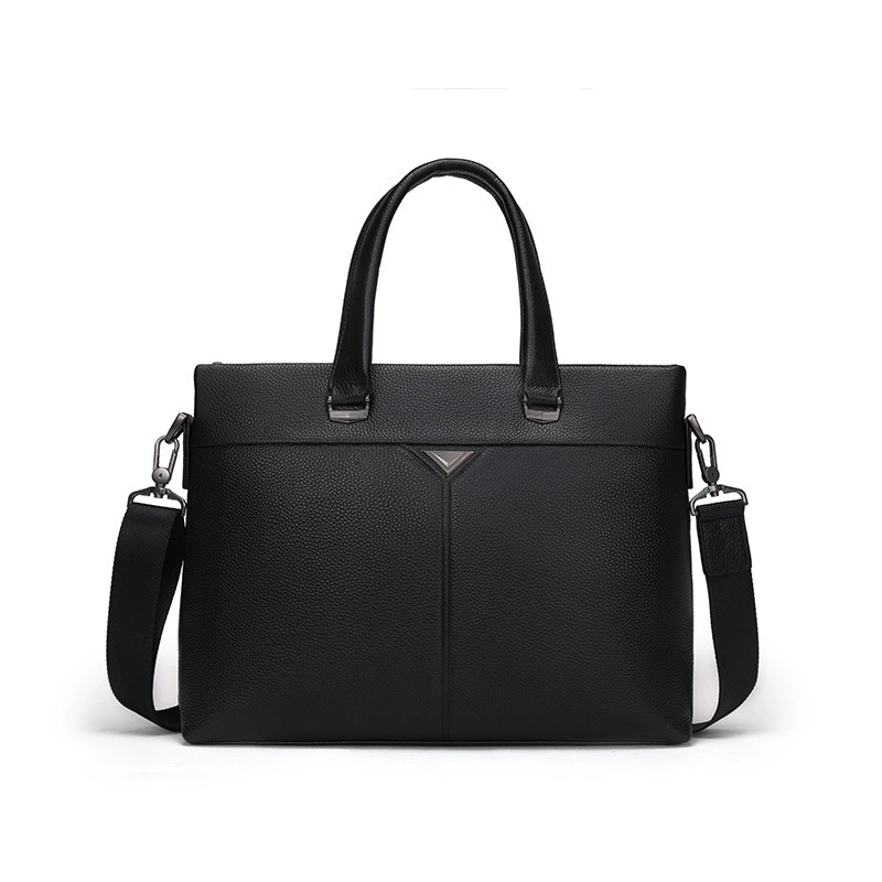 Men's capacious leather waterproof bag, genuine leather