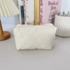 Quilted cotton clouds creamy white