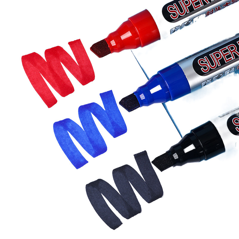 Marcado de cabeza grande, marcador grueso, tinta de gran capacidad, marcador a prueba de agua, a prueba de aceite, no se desvanece grueso MY