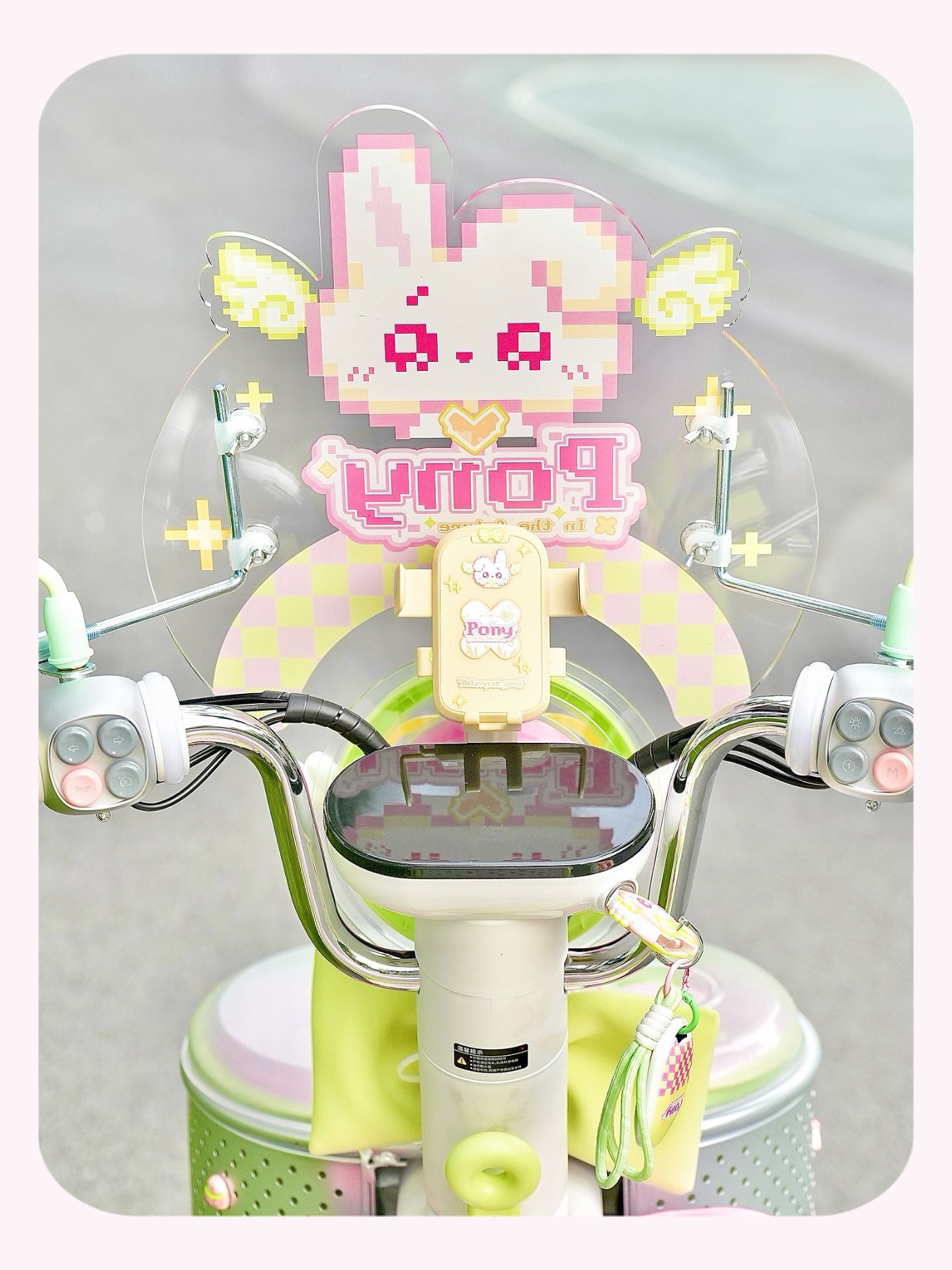 Suitable for Aima Metaverse Pony, Yadi, Tailg, and Niu Electric Scooters Front Windshield Decoration and Windscreen Accessories
