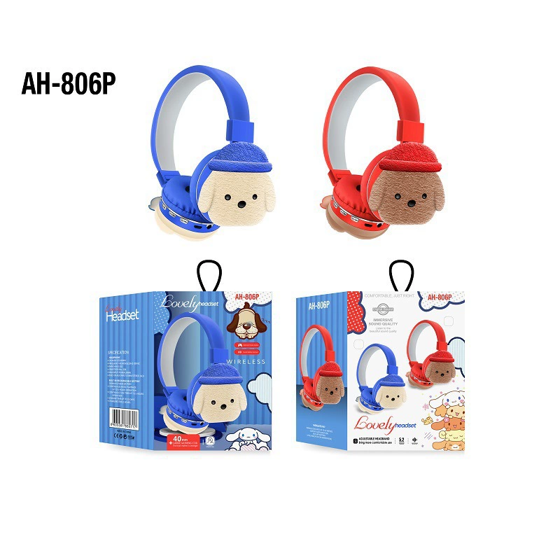 Мультяшные милые объемные наушники, Bluetooth