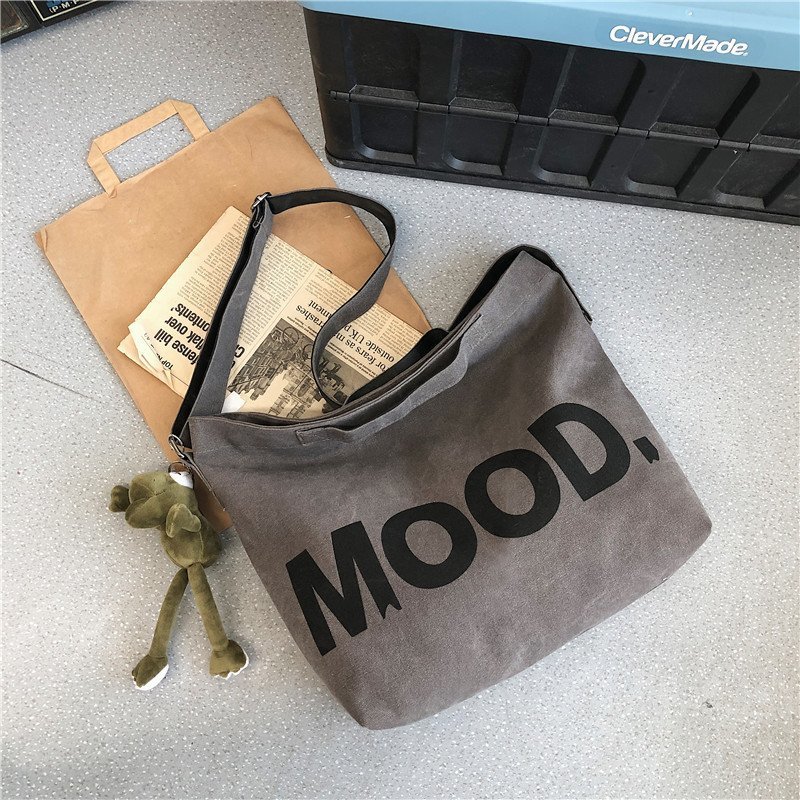 Bolsa de lona de gran capacidad para hombres un solo hombro mochila 2024 nueva bolsa de tela japonesa casuales bolsas de mano bolsas de correo mujeres