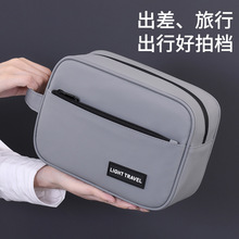 亚马逊商务男士洗漱包大容量干湿分离化妆包健身旅行化妆品收纳包