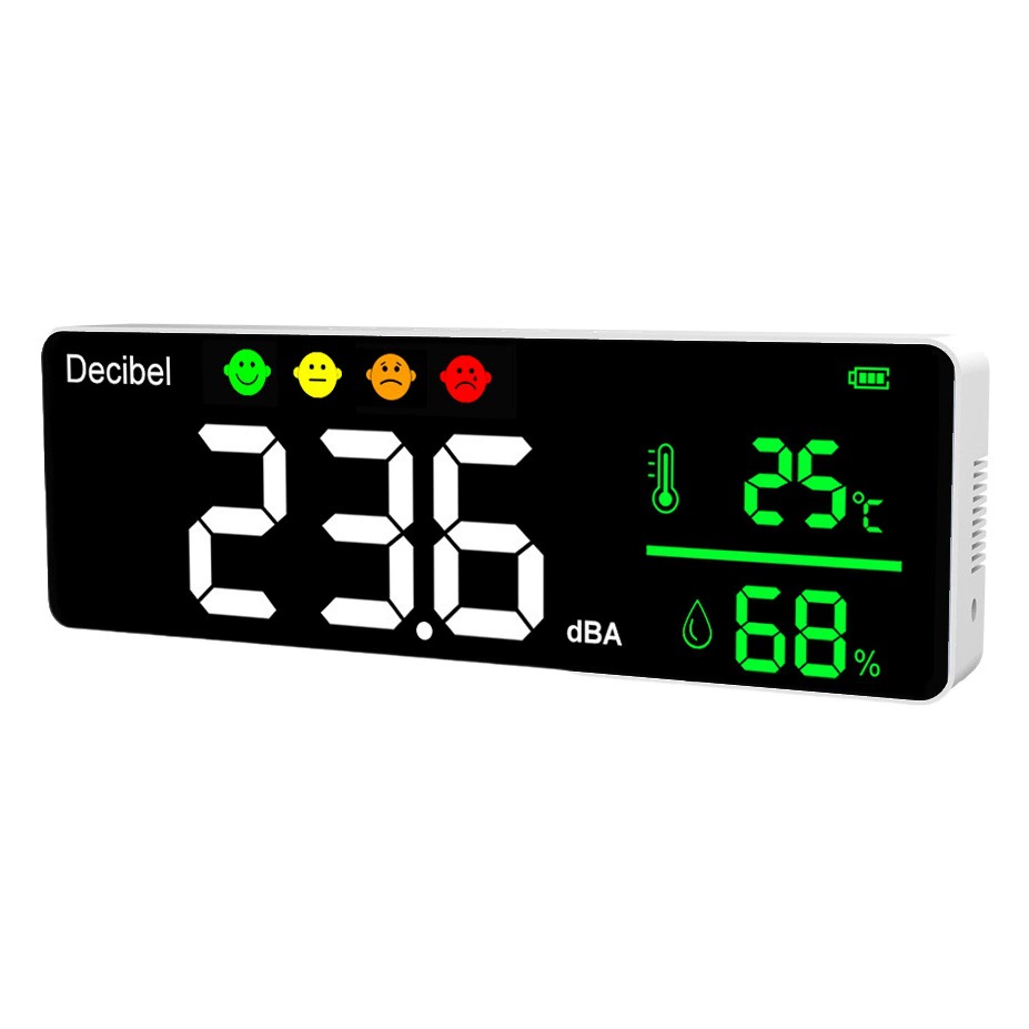 Измеритель уровня звука, измеритель шума, детектор звука, источник, заводской настенный измеритель децибел, измеритель температуры и влажности, Прямая поставка