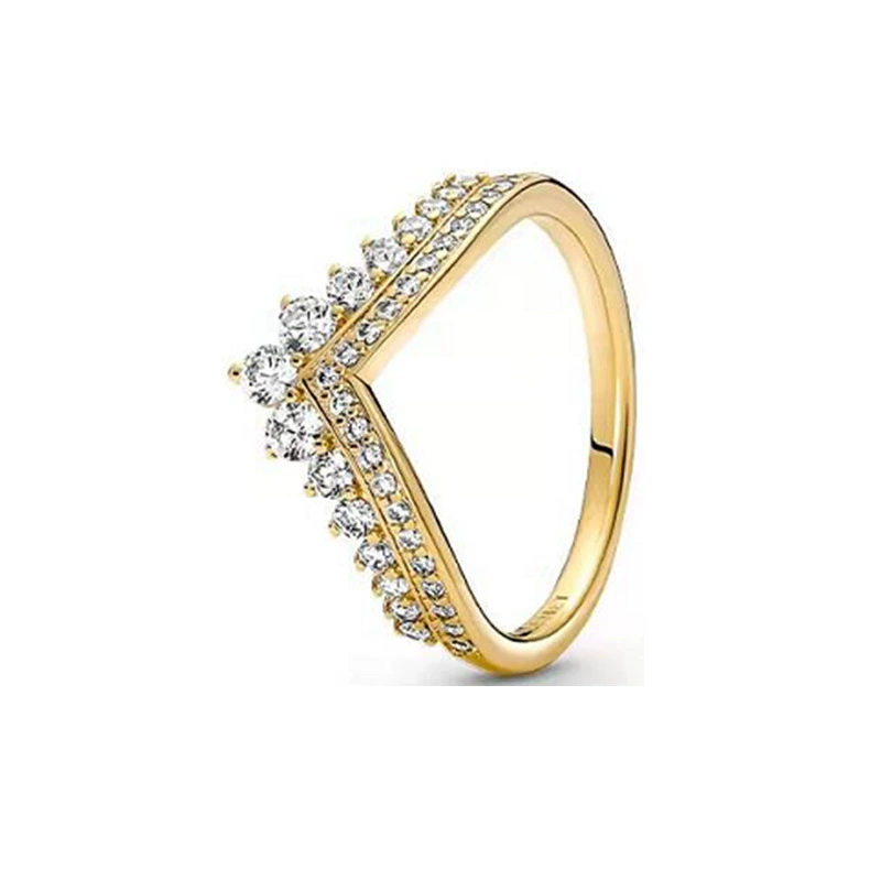 Panjiadorla white copper silver -plated ring new style shining wishes bone angel wing, Minnie rings European and American rings