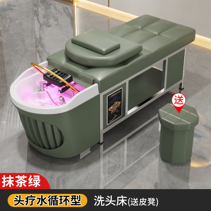 Matcha verde + circulación de agua