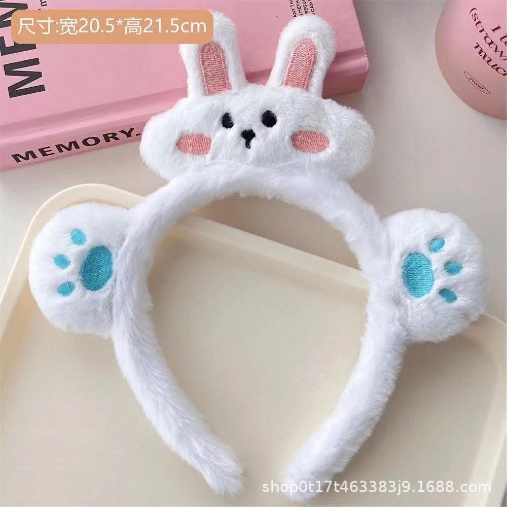 2023 nuevos dibujos animados lindos animales de peluche rana cabello muñeca estereoscópica conejo oso lavar la cara cabello