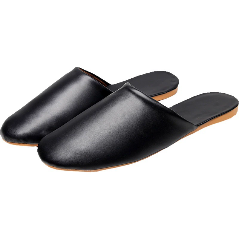 Весенние и осенние домашние кожаные тапочки Баотоу