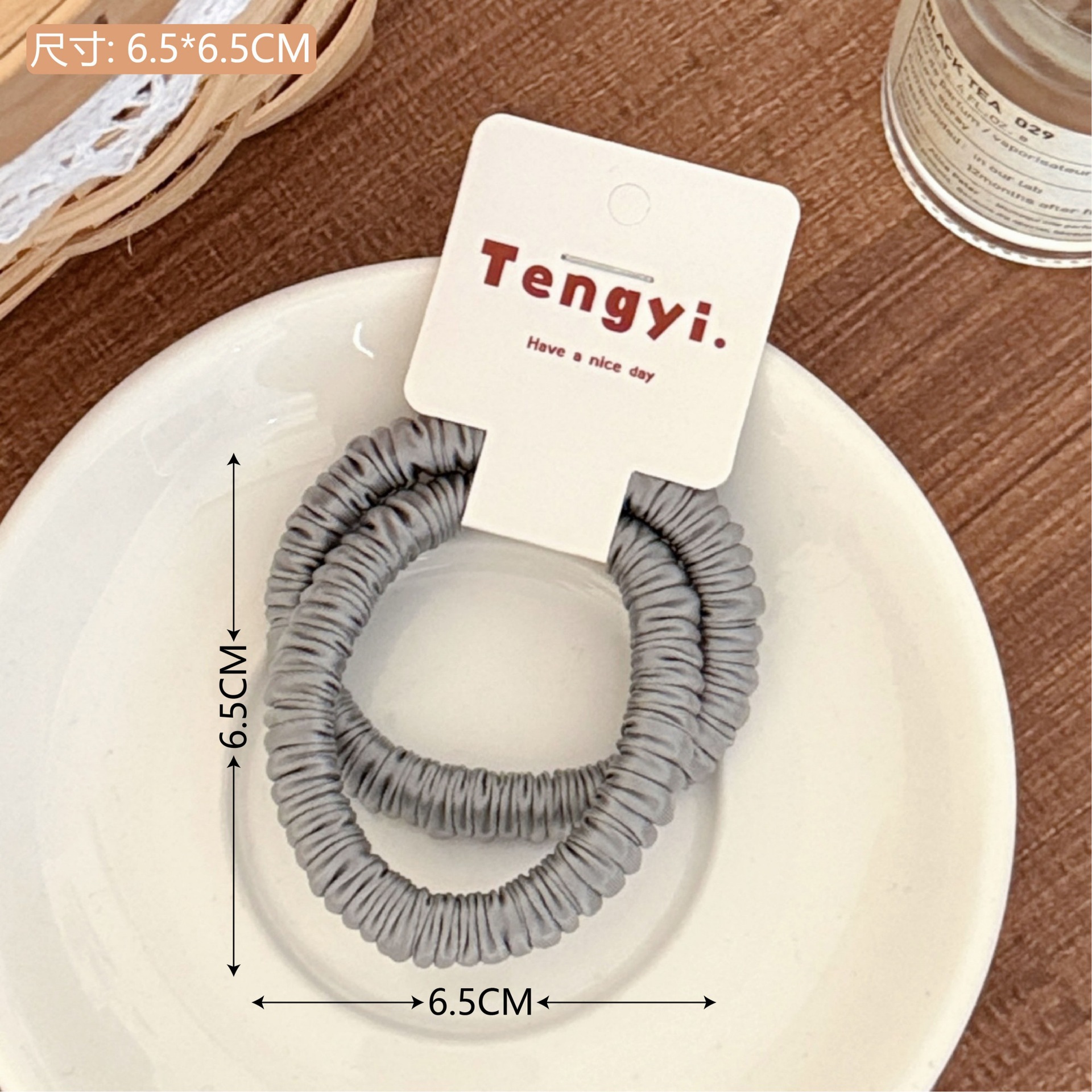 Nuevo punto ondulado anillo de pelo intestino delgado adornamiento de cabello de alta elasticidad duradera cuerda de cabello de correa de cabello para chicas al por mayor