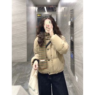 French stand collar cotton-padded jacket coat women's autumn and winter 2024 new high-end super-nice cotton-padded jacket