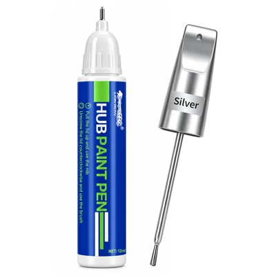 Pearl White and Black Scratch – Avtomobil boya qələmləri - 12ml-car-touch-up-paint-pen-universal-silver