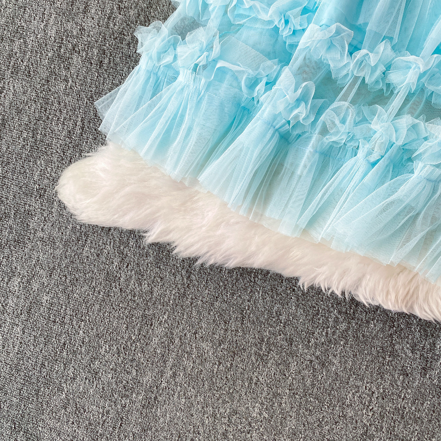 Ethereal Cake Skirt For Women Sweet Bow Mesh Puffy Ruffle Skirt Youthful And Gentle Style New_ecoleips.com