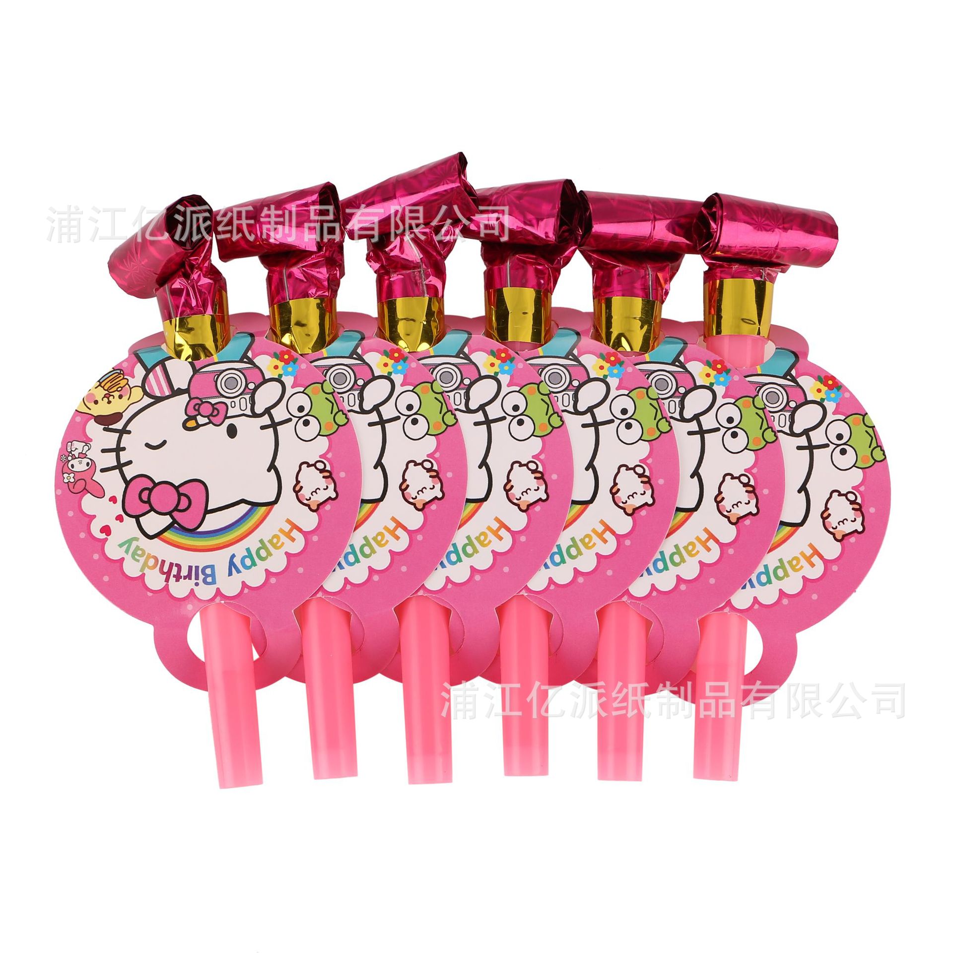 Bandeja de papel para fiesta de gato KT transfronterizo fiesta de cumpleaños para niños vajilla desechable decoración para fiesta Hellokit ty