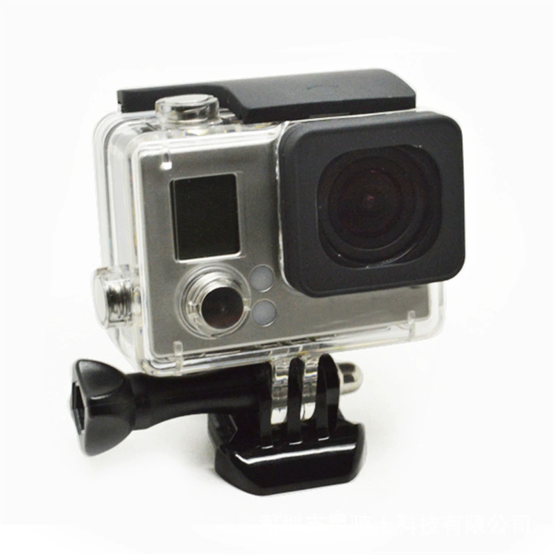[适用于GoPro Hero4 3+防水 配件侧开保护壳背面开孔防护壳 保护壳]