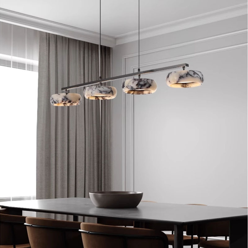 Casual Restaurant Lamp Chandelier Translucent Marble Modern High-End Dining Table Kitchen Island Bar Led Chandelier Casual Restaurant Lamp Chandelier Translucent Marble Modern High-End Dining Table Kitchen Island Bar Led Chandelier