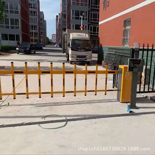 Residential parking space electric advertising gate machine factory gate intelligent identification fence gate shopping mall straight bar gate