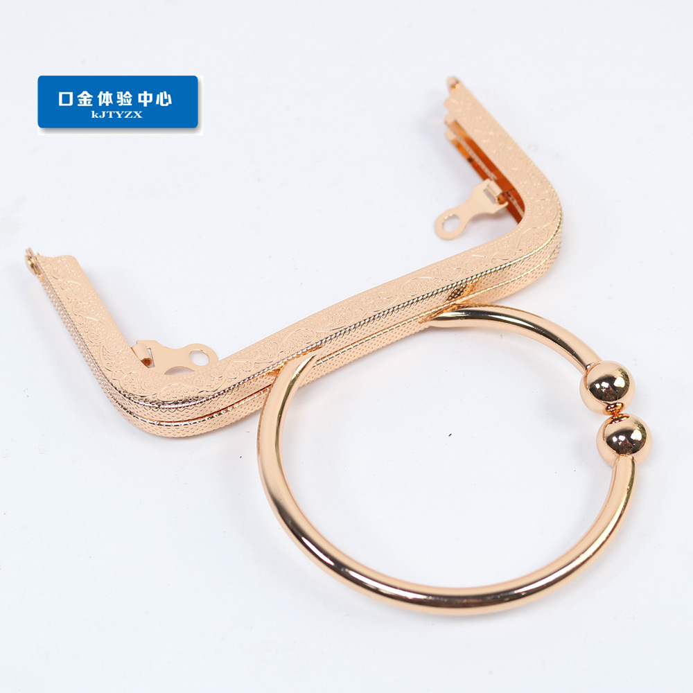 Nuevo: agujero de tornillo de 12.5cm cintura cóncava en relieve pulsera en forma de O oro brazalete creativo bolso de mano