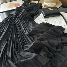 外贸女装出口尾货老美 气质优雅圆领无袖百褶拼接显瘦连衣裙女