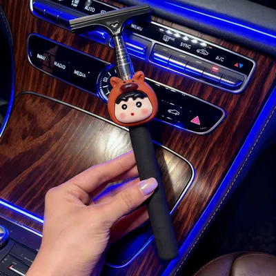 Crayon Shin-Chan Car Rearview Wiper - multi-functional-wipercan-scrape-fog-and-snow-97cm-long-after-telescopic-elegant-black-kapi-handsome-xiaoxin