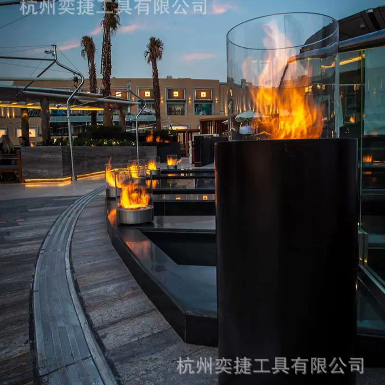 亚马逊热销室内取暖装饰真火酒精壁炉客厅餐厅景观生物乙醇壁炉