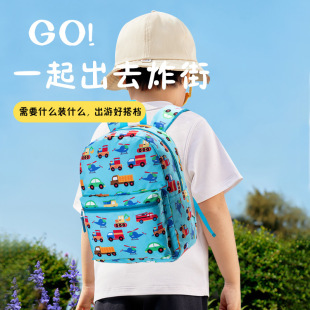 Amazon Car Backpack Cartoon Primary School Schoolbag Three-Piece Set Easy to Carry Backpack for Children