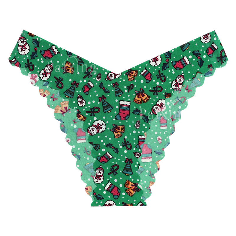 Christmas snowman green bottomprinting (christmasprint)